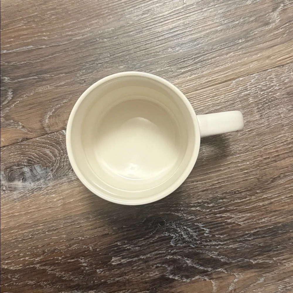 Gold Initial 'K' Cream Mug